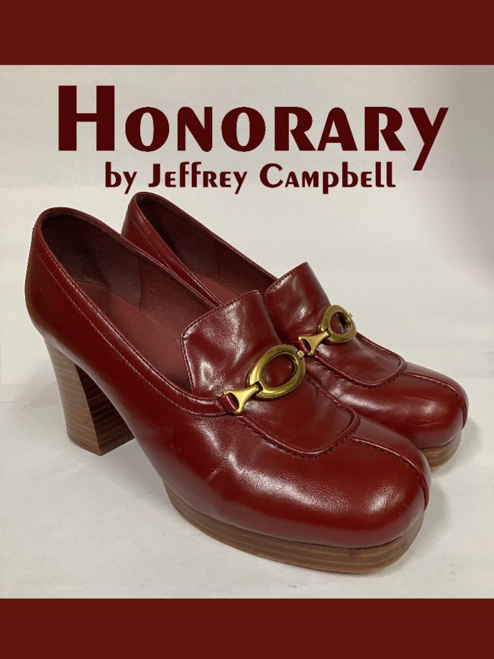 *GENTLY USED* Jeffrey Campbell *HONORARY* Retro 70s Loafer. Gorgeous! Size 9.5.